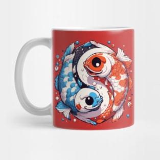 Koi Fish Forming Yin and Yang Mug